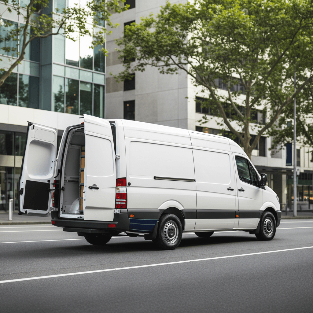 Cargo van ready for express delivery