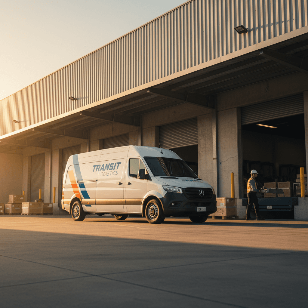 Cargo van loaded and ready for delivery