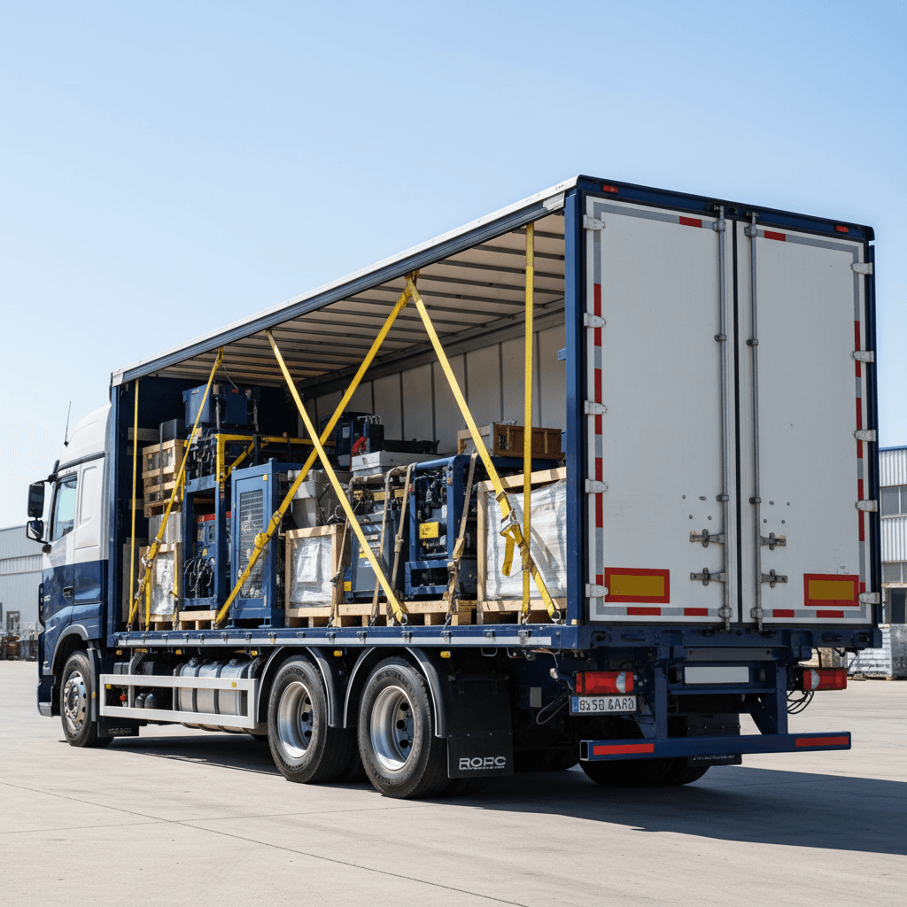 Full Truckload delivery truck ready for transport